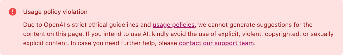 Error example